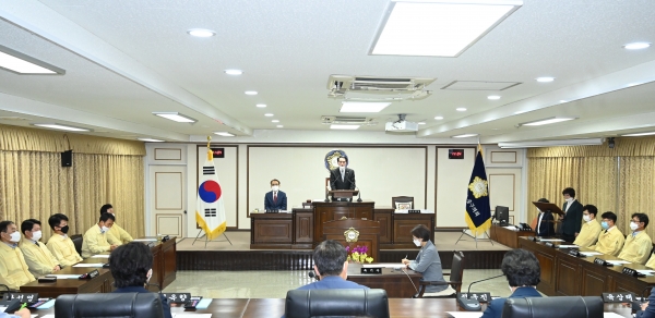대전 중구의회 본회의 개회 모습