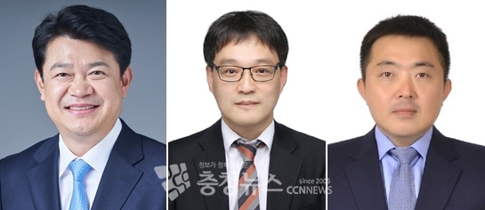 (왼쪽부터) 복기왕 국회의장 비서실장, 최종길 정무수석비서관, 이용수 정책수석비서관.