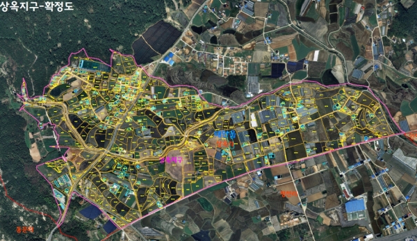 ‘상옥지구’ 지적재조사 확정도.