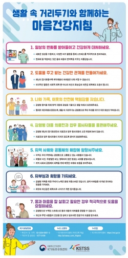 생활 속 거리두기와 함께하는 마음건강지침
