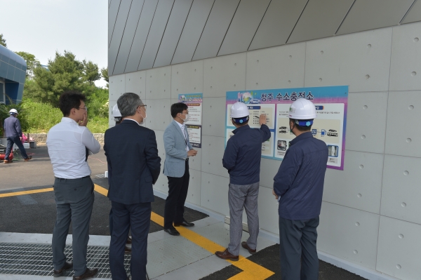 산업통상자원부&한국가스기술공사, 충청북도 수소충전소 합동 현장안전점검