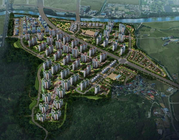 배방휴대지구 조감도