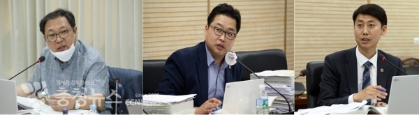 좌로부터 안찬영, 박성수, 이태환 세종시의회 의원