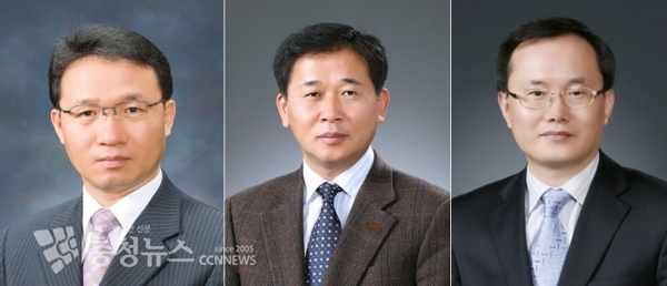 왼쪽부터 유홍종, 김상돈, 최한규