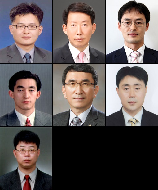 대전시 3급 승진 및 전보 인사 명단. (왼쪽 윗줄부터) 정재용, 박장규, 고현덕, 한선희, 강규창, 손철웅, 임묵