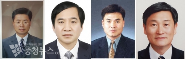 왼쪽부터 서산 부시장 한준섭, 홍성부군수 길영식, 부여 부군수 조대호, 청양부군수 김윤호