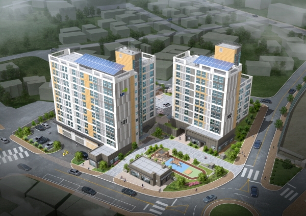 (구)예산군청 행복주택 단지 조감도