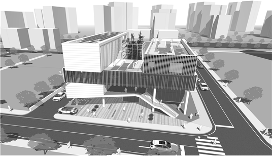 도안동 행정복지센터 설계공모 당선작