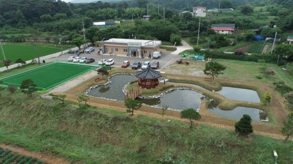 정미면 사관리 70-1번지 위치한 사락골 소규모 자연정화 생태습지