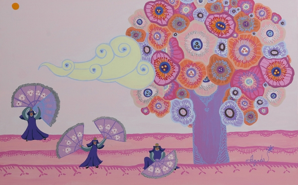 강현자 작가 초대전(Dance 53x33.4 Acrylic on Canvas)