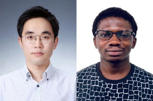신소재공학과 조훈휘 교수(왼쪽), Sam Yaw Anaman 박사과정생