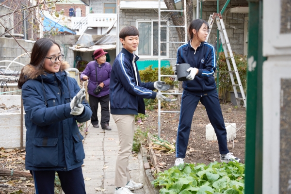 삼육중 연탄 나눔 봉사.