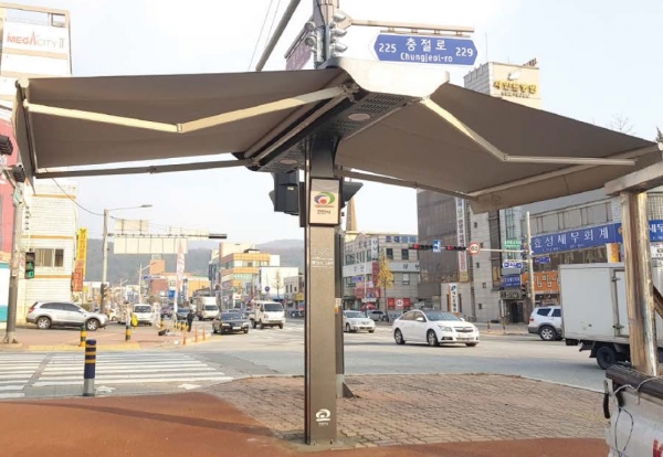 스마트 그늘막 모습