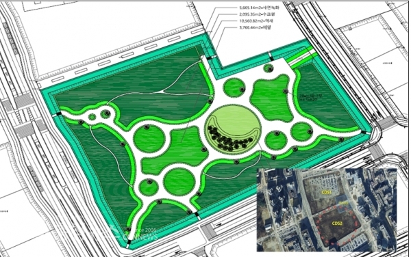 풀꽃마당 조성계획도