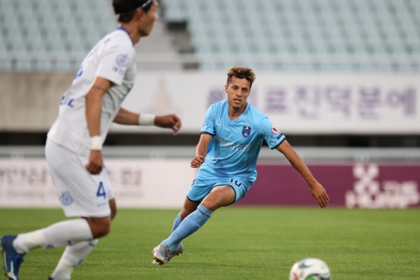 천안시축구단 경기 모습