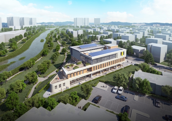 원신흥동 578-2번지에 신축할 제2 노인복지관 조감도