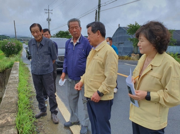 노박래 서천군수, 집중호우 피해 우려 현장 점검