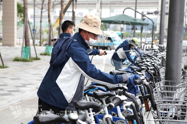 세종시 공영자전거 어울링 방역