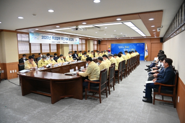 상반기 주요업무 보고회 장면