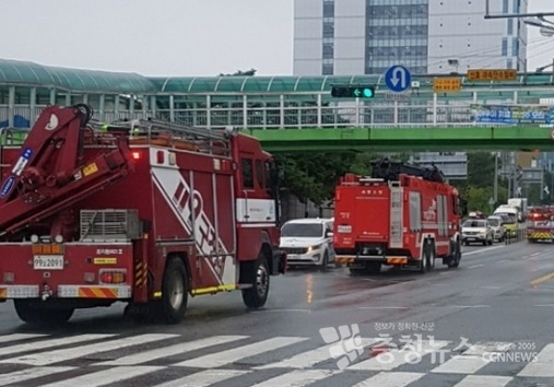 세종소방 긴급차량 우선신호 시스템 시범 운영