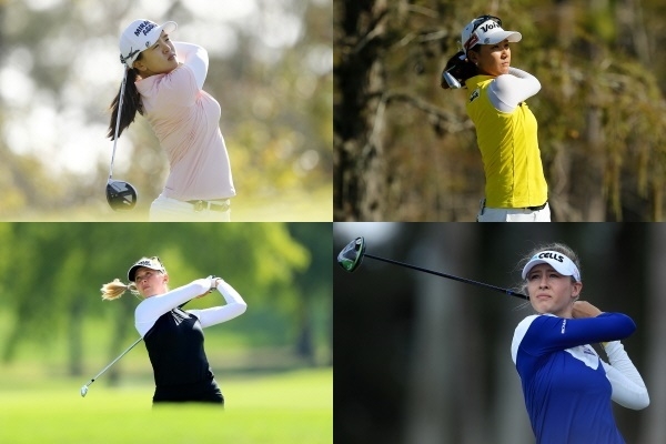 (시계방향으로) 김세영 선수, 최운정 선수, 넬리 코다(Nelly Korda) 선수, 제시카 코다(Jessica Korda) 선수
