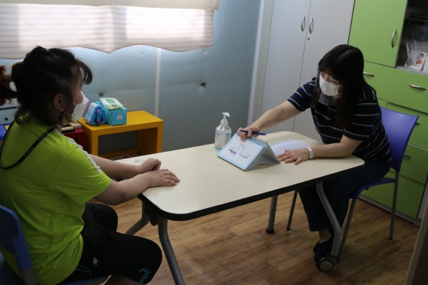 진단평가 실시 모습