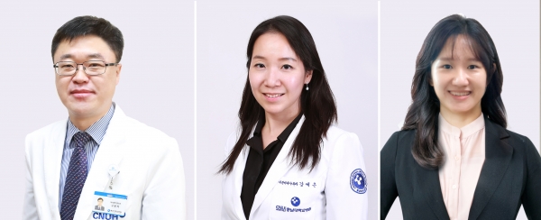 국제 학술지 논문 게재, 왼쪽부터 구본석 교수, 강예은 교수, 정승남 박사