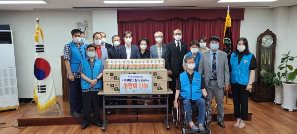 대전봉사체험교실, 대전지방보훈청에 손소독제(500개) 전달