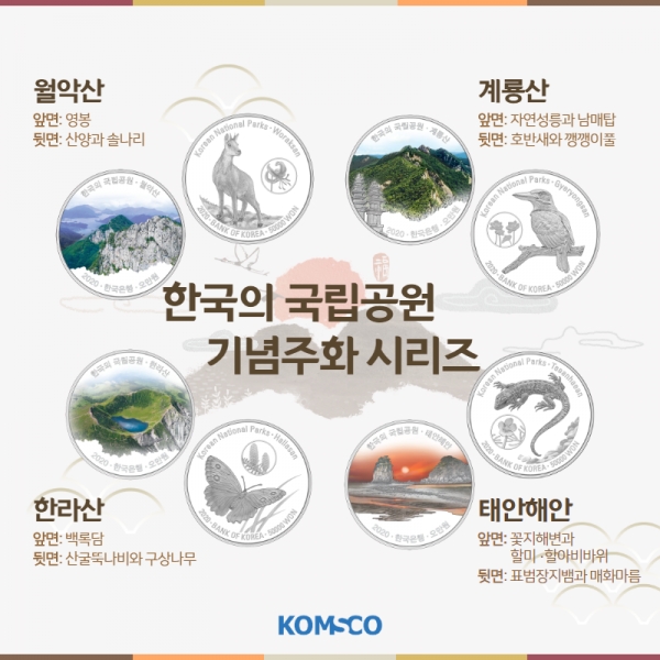 조폐공사, ‘2020 국립공원 기념주화’ 전체 이미지