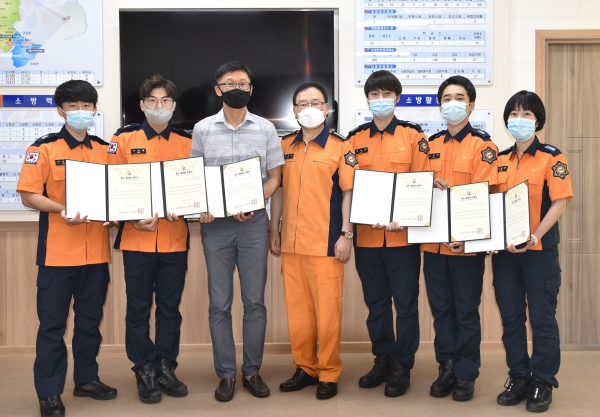 계룡소방서, 하트세이버 수여식