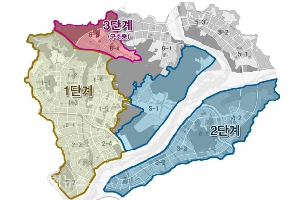 스마트시티 인프라 사업단계별 위치도