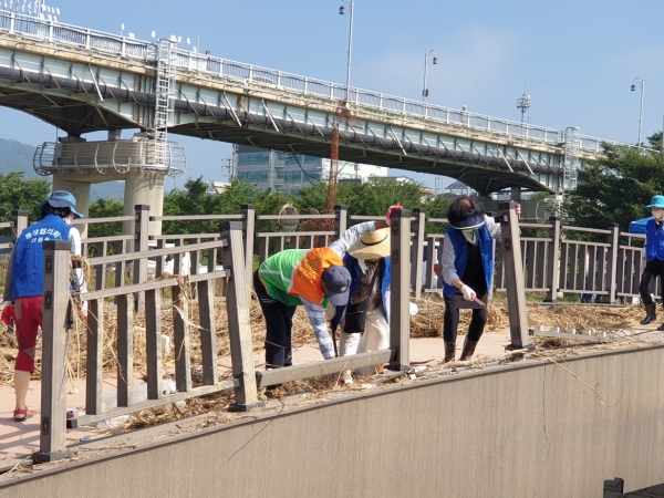 미르섬 수해복구 봉사활동