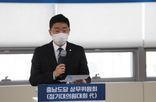 더불어민주당 강훈식 신임 충남도당위원장.