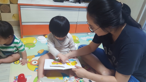 천안시 드림스타트 비대면 체험 프로그램 진행 모습