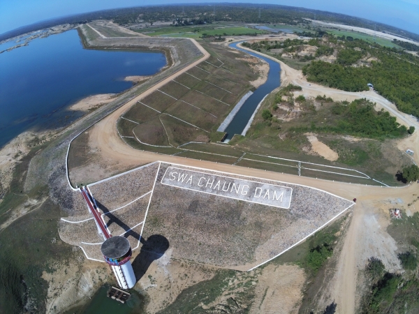 한국농업기술분야 미얀마진출을 확대하고 있다(바고주 스와댐전경)