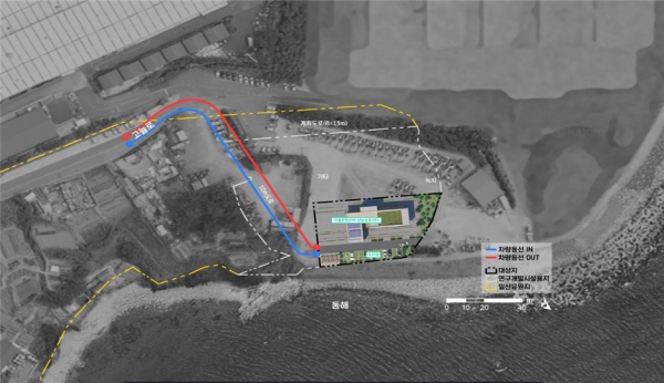 자율운항선박 성능실증센터 배치도.