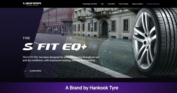 한국타이어, 글로벌 전략 브랜드 라우펜 전세계 웹사이트 개편