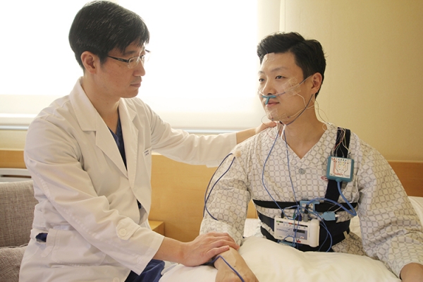 선병원 수면다원검사 모습