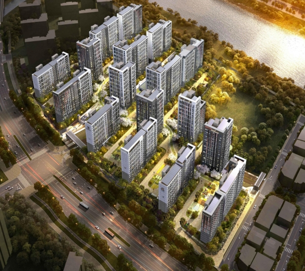 갑천1 트리풀시티 힐스테이트 아파트 조감도