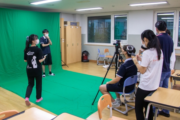 한솔고 캠퍼스형 공동교육과정 모습.