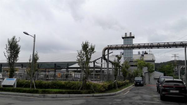 태양광발전설비 설치 전경(병천하수처리장)