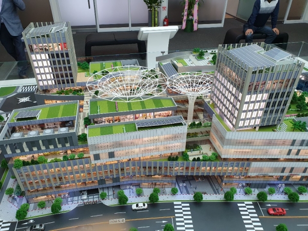 세종시 나성동 어반아트리움 P4 구역에 들어설 라라 스퀘어 조감도.