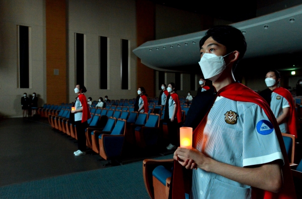 백석문화대 제10회 나이팅게일 선서식 개최 모습