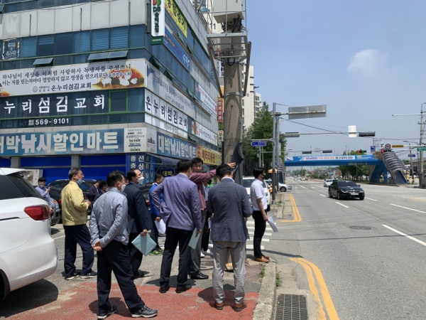 삼룡천지구 공모사업 현장실사 모습