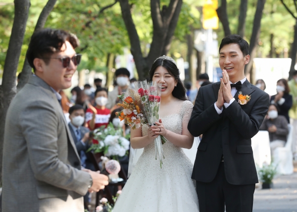 작은결혼식 개최 모습