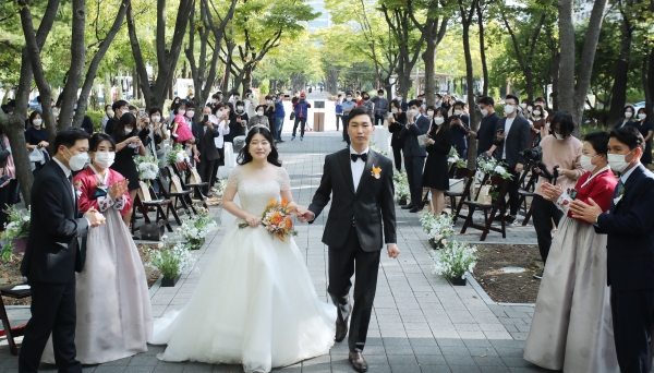 작은결혼식 개최 모습