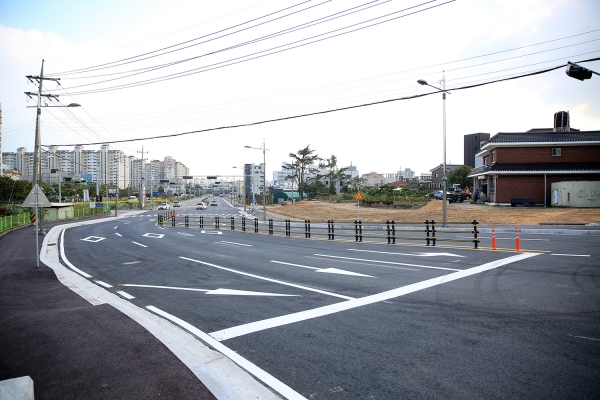 서동사거리_코아루후문사거리 도로 개통현장