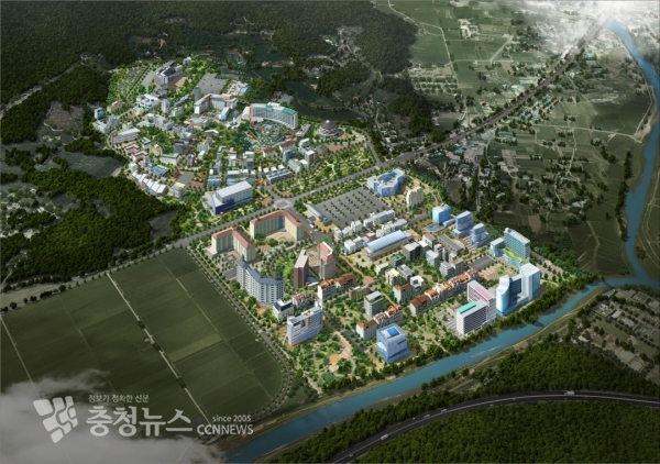 덕산온천 관광지 조감도