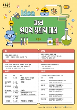 제6회 원자력 창의력 대회 포스터.