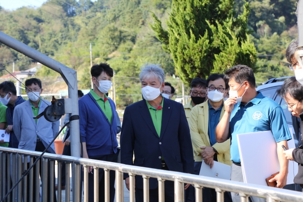 문정우 금산군수 주요 사업장 방문 모습